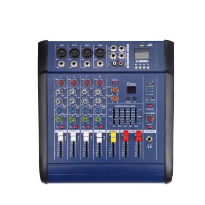 China Promotional Wholesale KTV Power Mixing Console Sound 4 Channel Audio Mixer for sale