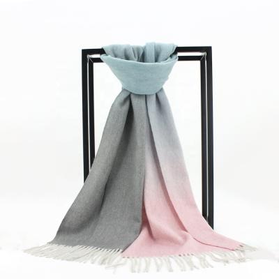 China Pure Cashmere 2021 Women Fashion Neck Wool Cashmere Pashmina Scarf 100% Cashmere Scarf for sale