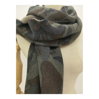 China Factory Direct Sales 100%WOOL Green Soft 100% Wool/Long Warm Scarf For Autumn And Winter for sale