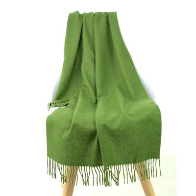 China Factory Direct Sales 100%WOOL Green Soft 100% Wool/Warm Scarf Wool Scarf For Autumn And Winter for sale