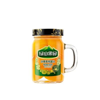 China Wholesale Cheap Canned Food Canned Fresh Rock Sugar Glass Yellow Peach Sealed for sale