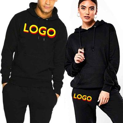 China Wholesale Custom Made Breathable Fleece Cotton Sweat Suit Men Hoodie Set Unisex Unisex Sweatsuits Sets Tech Suits for sale