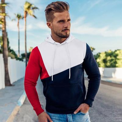 China Fitness Viable Pullover Patchwork Fleece Streetwear Winter Sweatshirt Sports Jogging Hoodie for sale