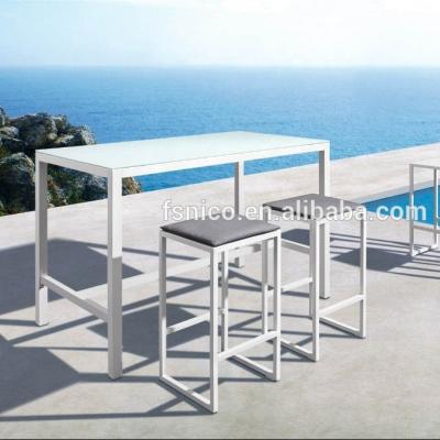 China Garden Set White Metal Bistros Set Nico Outdoor Furniture for sale