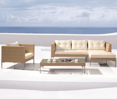 China Modern Modern All Weather PE Rattan And Weatherproof Used Hotel Patio Furniture for sale