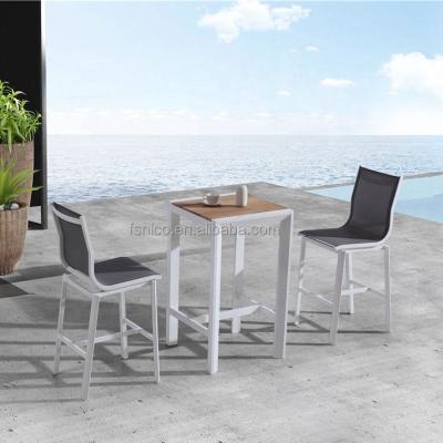 China modern outdoor furniture bar stools table and chair set for bar for sale