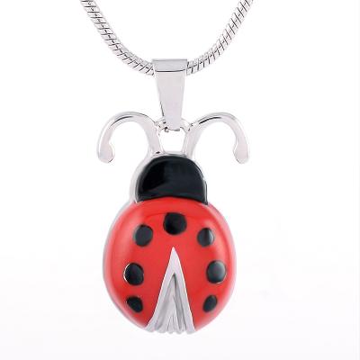 China Romantic Seven Star Ladybug Carving Jewelry Unisex Fashion Pendant Necklace, Urn Animal Cremation Urn Pendant Necklace for sale