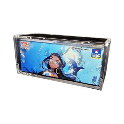 China ETB Pokemon Elite Trainer Box Acrylic Booster Box Display Protector Durable Custom Acrylic Magnetic Case for sale