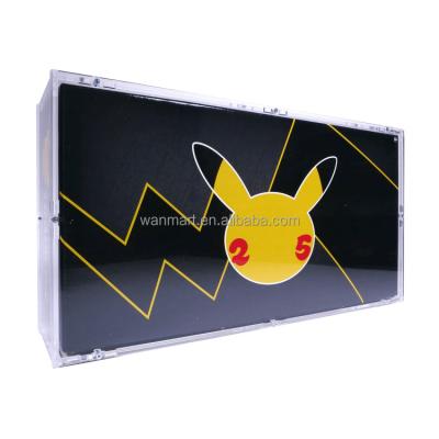 China Durable UV Resistant Strong Magnet Pokemon ETB Evolutions Booster Box Clear Acrylic Protector for sale