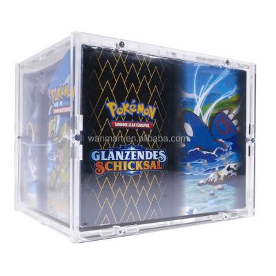 China Pokemon Durable Clear Booster Wholesale Factory Acrylic Card Display Case for sale