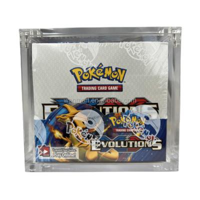 China Durable Pokemon Elite Trainer Box Acrylic Display Case With Magnet Lid Booster Box Display Case Protector for sale