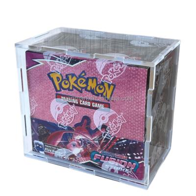 China Wholesale Pokemon Booster Box Acrylic Display Case Durable Acrylic Panels for sale