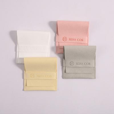 China Microfiber Recyclable Custom Handbag Cosmetic Packaging Bags Present Earring Pouch Jewelry Packaging Pouch for sale