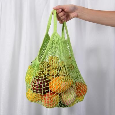 China Net Bag Recyclable Custom Mesh Pouch Fruit Pack Grocery Grocery Cotton Net Drawstring Bag Shopping Packing Supermarket for sale