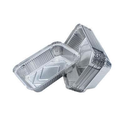 China 1613 Aluminum Foil Container 600ml Lunch Box Disposable Aluminum Foil Box Cooking Container for sale