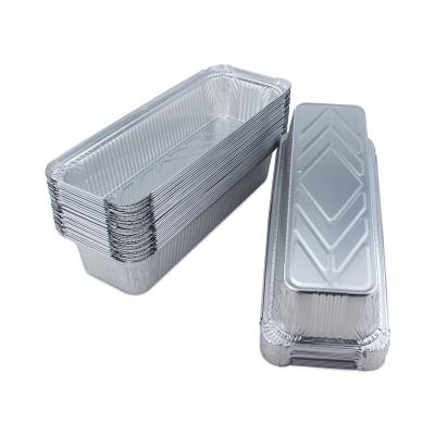 China Food Grade Aluminum Foil Lunch Box Disposable Container 3513 15g 1500ml Take Out Box Disposable Aluminum Foil Container For Packing And Ba for sale