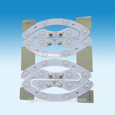 China Dual Color Aluminum Panel Light Assembly PCB SMD 2835 Led With Chip For Panel Light Led Module for sale