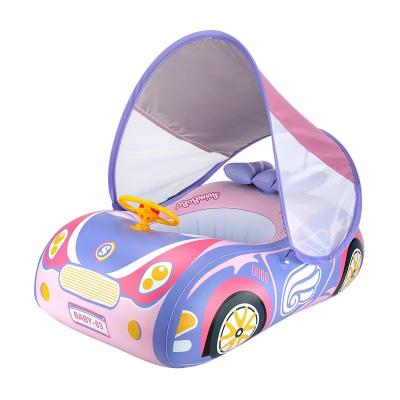 China 2023 Sunshade Inflatable Infant Baby Swimming Float With Canopy Flotadores Para Bebes for sale