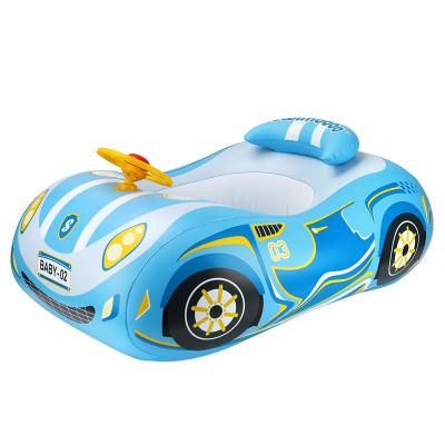 China Inflatable Sunshade Baby Float With Sponge Safety Support Undercurrent Toys Baby Pool Float With Canopy Baby Bath Floats For Swimming Pool for sale