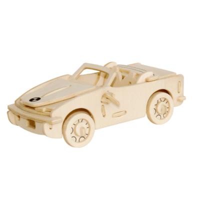 China DIY TOY New Product Accept Custom Diy Toy Car Wooden Kids 3D Puzzle Jigsaw Game for sale