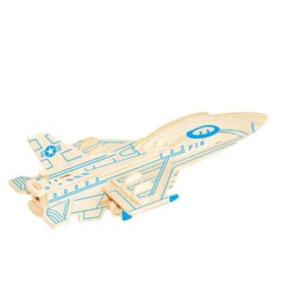 China DIY TOY Competitive Price Customized Educational Toy Plane Children Adult Wooden 3D Jigsaw Puzzle for sale