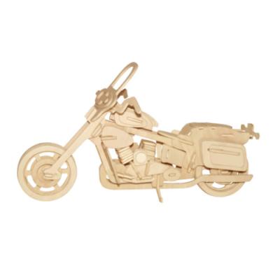 China DIY TOY Factory Price 3D Diy Motorcycle Toy Kids Wooden 3D Jigsaw Puzzle for sale