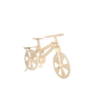 China DIY TOY Customized Jigsaw Puzzle Toy 3D Wooden Jigsaw Kids Bike Toys for sale