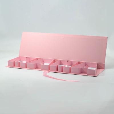 China Recyclable Luxury Pink Creative Packaging Letter Shape Rigid Mother's Day Gift Boxes for sale