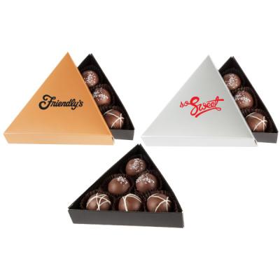 China Recyclable Wholesale Custom Triangle Shaped Paper Cardboard Chocolate Gift Box Packaging for sale