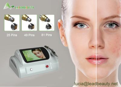 China CW/Pulse Lessen Acne/Scars fractional rf microneedle machine / 1-10 energy electric micro needling with 25/49/81 pins for sale