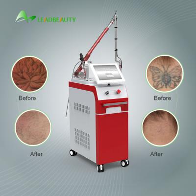 China Korea imported 1064 / 532nm 1200W  Nd Yag laser tatoo removal machine / pigmentation removal 6ns Pulse Width for sale