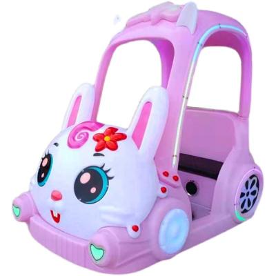 China New Cute Children Square Remote Top Bumper Cars Amusement Park Bunny Bumper Cars Kids Riding Toy Cars for sale