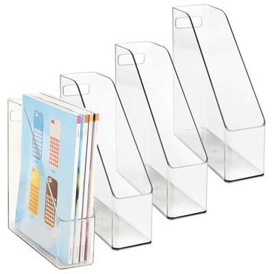 China Hanging Wall Mounted Acrylic Folder Rack Mail Organizer Metal Folder Holder In Office for sale