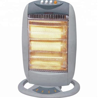 China Portable Size 1200W Classic Aerodynamic Stand Upgrade Repeating Rolling Function Electric Halogen Heater for sale