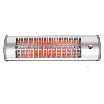 China Portable Wall Mounted Waterproof Quartz Heater Bathroom Size 500W/1000W/1500W Electric Infrared Heater for sale