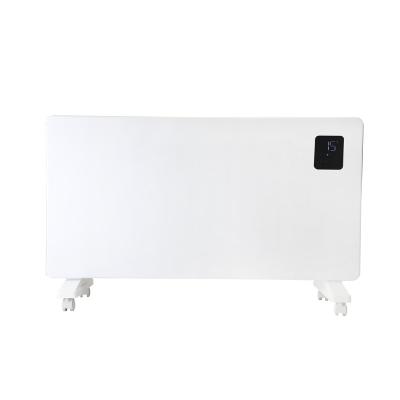 China 2 Heat Settings Electric Concave Decorative Best Glass Wall Panel Convector Tempered Convection Heater for sale