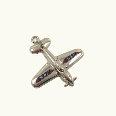 China Eco-friendly WWII War Plane Shaped Metal Hanging Tag Customized Metal Tag For Souvenir for sale