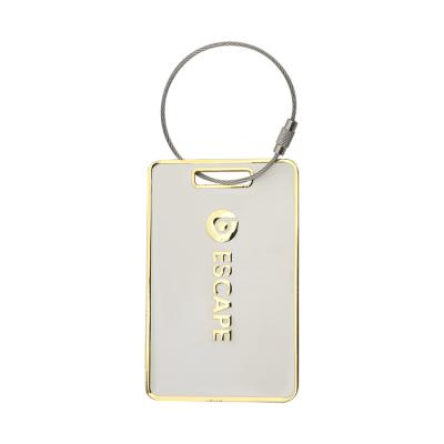 China Europe Round Shape With Brand Lion Logo Gold Metal Bag Tags, Custom Metal Hang Label Tag Purse Hardware for sale