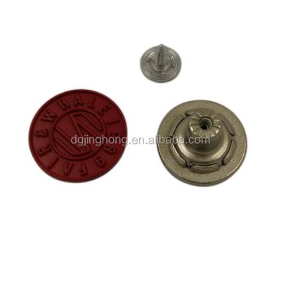 China Dongguan Dry Cleaning Equipment Custom Logo Metal Lattice Red Button for sale