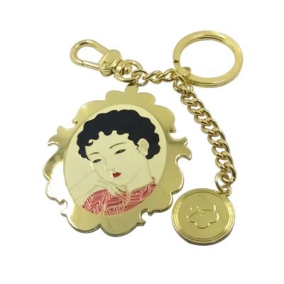 China High Quality Classic Customized Beauty Key Chain Metal Beauty Eco-friendly Key Chain for sale