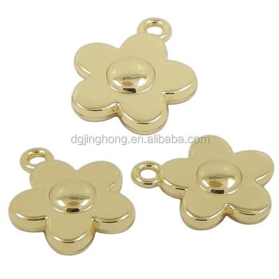 China Custom Hang Tag Gold Sun Flower Metal Pendant Charms for sale