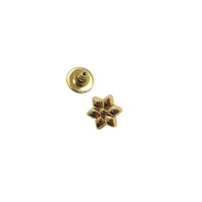 China Dry Cleaning Snow Shaped Customized Decoration Metal Button Rivet for sale