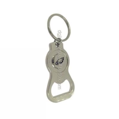 China Durable Customized Metal Bottle Opener Opener Key Chain Key Ring For Promotion Gift for sale