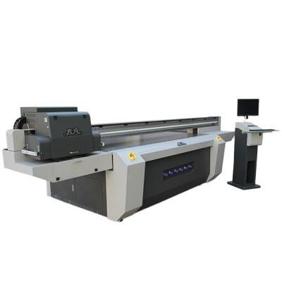 China Building Material Shops Large Format 3d CMYK+W Led Wall UV Flatbed Inkjet Printer for sale