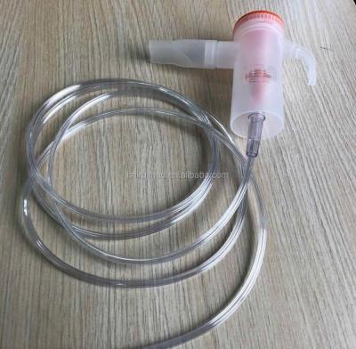 China Medical Grade PC Hand Grip Nebulizer Mask Kit with Oxygen Tubing and Nebulizer Cup (with Mouth Piece) for sale