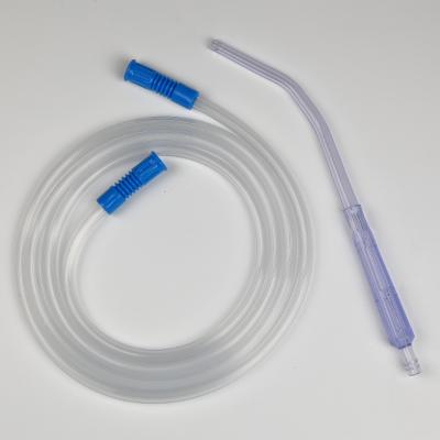 China home & Surgical Supplies Connecting Suction Tube With Yankauer Handle , Disposable Suction Catheter for sale