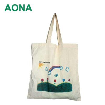 China Promotional Custom Shopping Bag Logo Printed Organic Calico Cotton Canvas Bag for sale