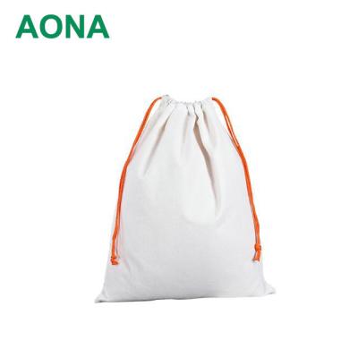 China Wholesale Cheap Wholesale Shopping Logo Design Promotional Price Recyclable Cotton Muslin Drawstring Bags for sale