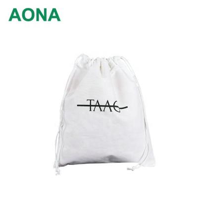 China Shopping Custom Organic Muslin Calico Canvas String Bag Cotton Small Drawstring Bags for sale