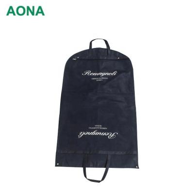 China Wholesale Cheapest Shopping Bag Clothes Black Coat Hanger Dustproof Coat Foldable Storage Suit Clothes Cover for sale